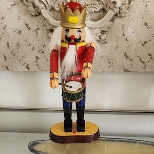 Colorful Nutcracker Drummer Figurine